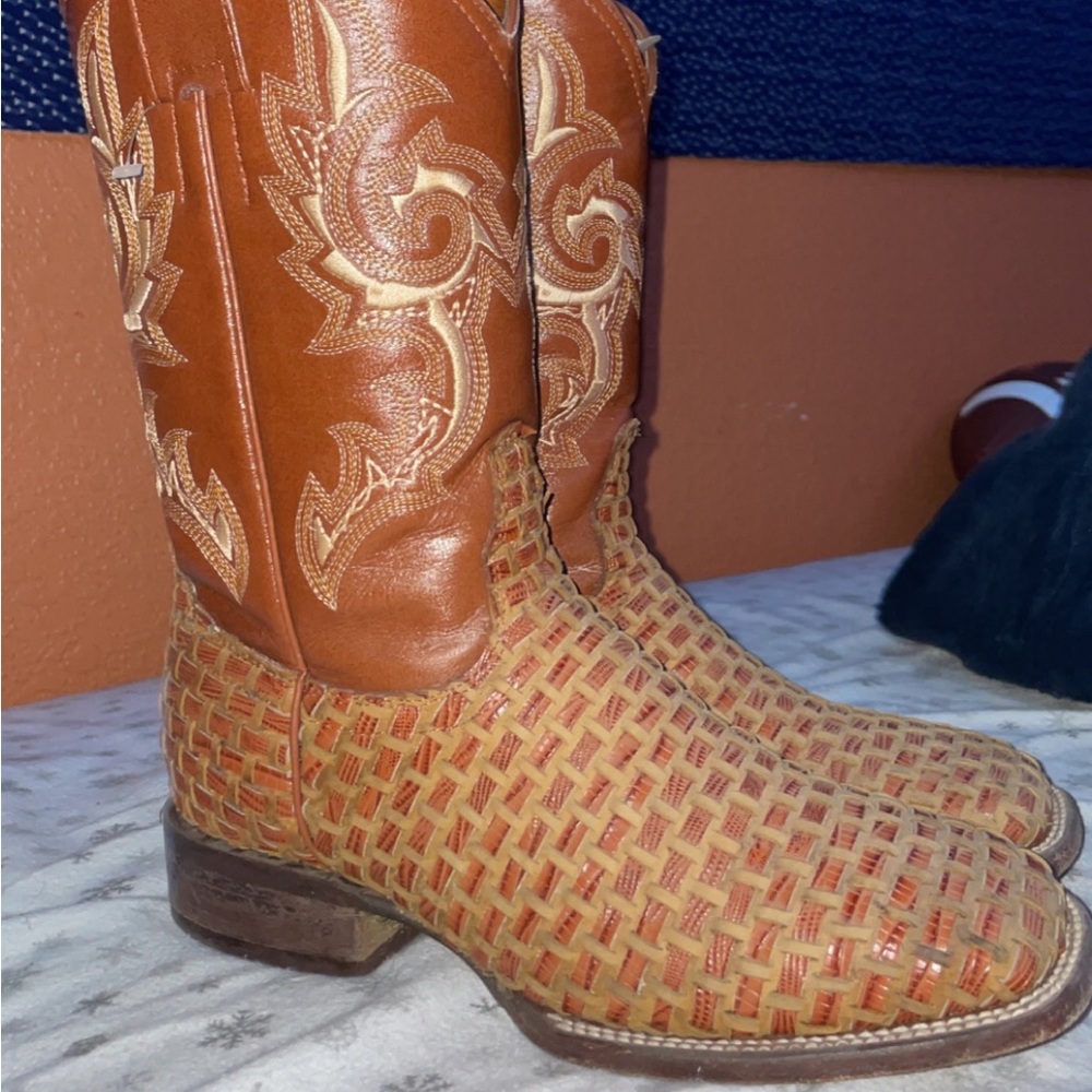 Leather boots